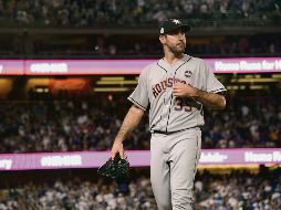 Justin Verlander. El estelar abridor de los Astros tendrá la responsabilidad hoy en la lomita en el sexto juego de la Serie Mundial ante los Dodgers. AFP