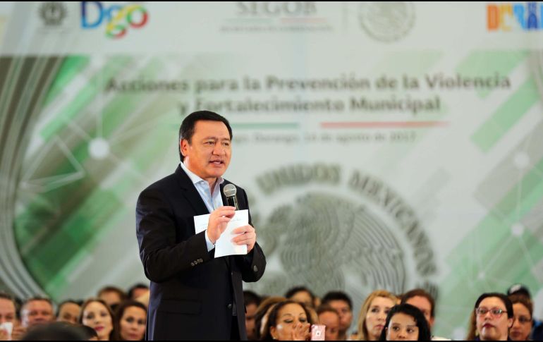 Osorio Chong ponderó la importancia de instituciones sólidas, principalmente ante las cercanías del proceso electoral. NOTIMEX/Archivo