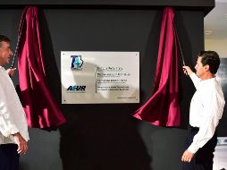 El presidente Enrique Peña Nieto presidió la ceremonia de inauguración del martes en el aeropuerto de la ciudad turística caribeña. NTX / PRESIDENCIA