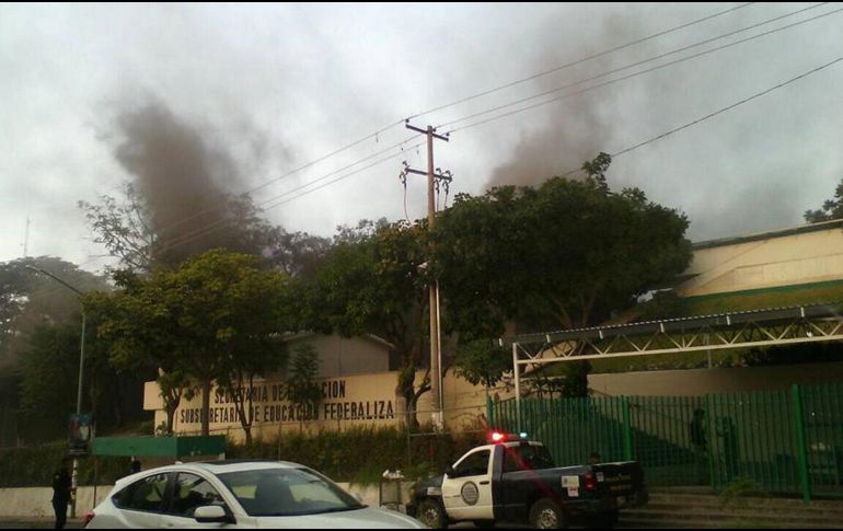 Según la Fiscalía, los sujetos, identificados como Normalistas del Estado de Chiapas, se retiraron en un autobús de la línea Rápidos del Sur. NTX / ESPECIAL