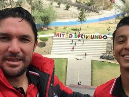 Diego Torres (izquierda) ya dirigió su primera primera práctica con el primer equipo ayer lunes en el estadio Caliente. TWITTER / @DTDIEGOTORRES