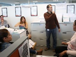 Personal de la Tesorería municipal. Su directora, Sandra Tovar, afirmó que se han que se han atendido puntualmente los pagos. FLICKR/gobiernodetlajomulco