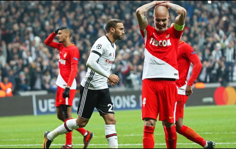 Los monegascos son colistas del grupo G, con dos puntos; en cambio, su rival turco es líder, con 10 unidades, y están a un paso de meterse a los octavos de final. EFE / T. Bozoglu