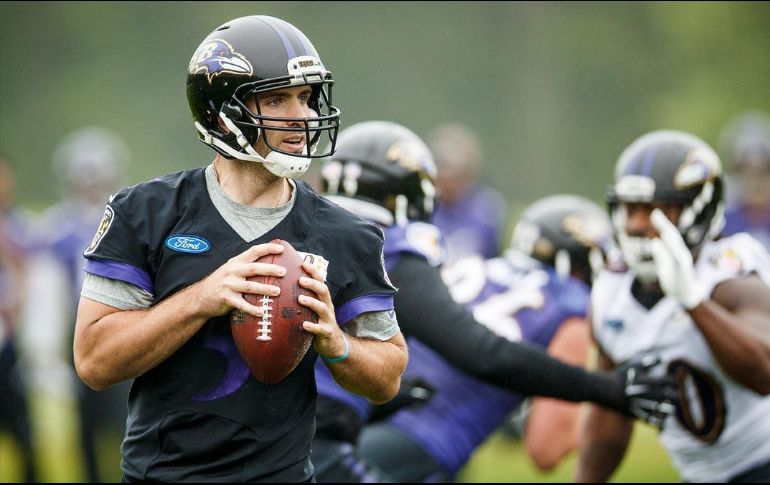 Flacco sufrió una conmoción cerebral el pasado jueves en la victoria de Baltimore sobre Miami. Perdió la segunda mitad del partido y estuvo bajo protocolo a principios de esta semana. TWITTER / @Ravens