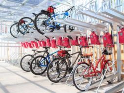 Cada biciestacionamiento masivo llega a tener hasta mil 200 usos diarios. TWITTER / @SEDEMA_CDMX