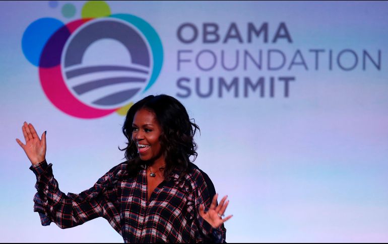 Durante su discurso en un evento de la Fundación Obama, la ex primera dama aseguró que no estaba hablando de nadie en particular. AFP / J. Young