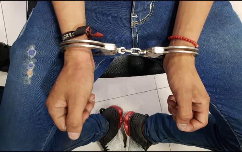 El joven fue puesto a disposición del Ministerio Público. ESPECIAL/ Policía de Guadalajara