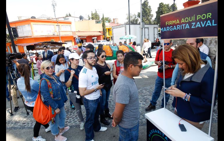 Margarita Zavala informó que ha conseguido 45 mil firmas de las casi 900 mil que necesita para su candidatura. SUN