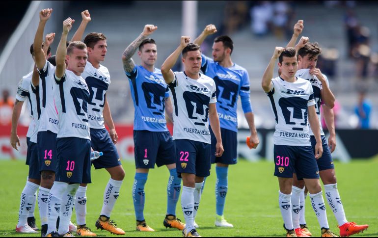 Los universitarios marchan en el último lugar de la tabla general con 11 unidades. MEXSPORT / ARCHIVO