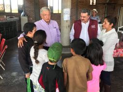 López Obrador y Lomeli visitaron los municipios de la Zona Norte de Jalisco. TWITTER/@DrCarlosLomeli