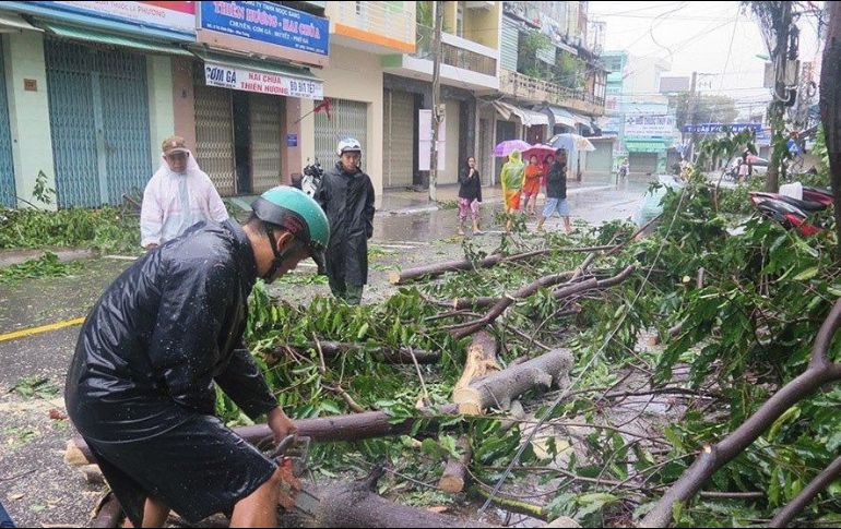 El fenómeno causó los mayores daños en la central provincia de Khanh Hoa, pero también afectó a las vecinas Binh Dinh y Lam Dong. EFE / ESPECIAL