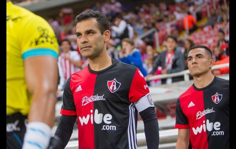Rafa Márquez alineó desde el inicio con Atlas dando alegría a la afición de nuevo tras ser reactivado en las canchas. MEXSPORT / C. Marchena