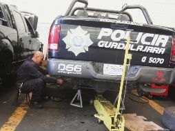Atención. Las unidades que sufren más desgaste son las que utiliza la Comisaría de Seguridad Ciudadana de Guadalajara. EL INFORMADOR/G. Gallo