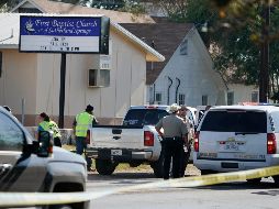 El tiroteo en una iglesia bautista en Texas dejó al menos 27 personas muertas y 24 heridos. AP/D. Abate