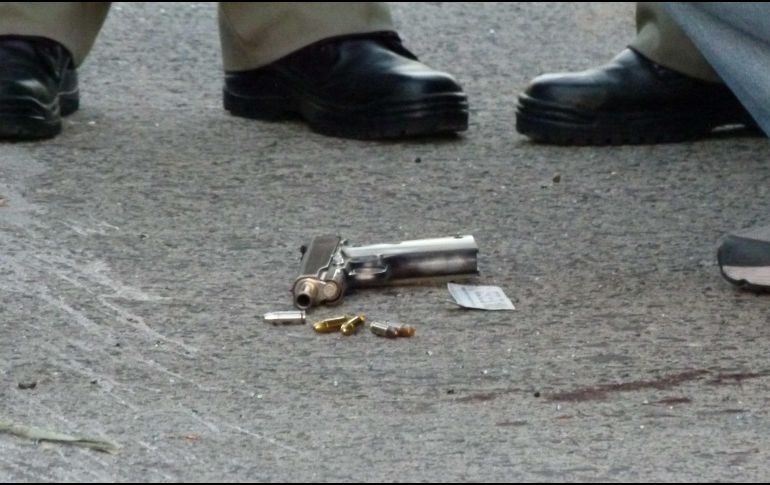 En el lugar se encontraron 14 casquillos de arma de fuego calibre 9 milímetros. EL INFORMADOR / ARCHIVO