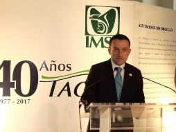 Mikel Arriola, luego de inaugurar una exposición para conmemorar el aniversario número 40 del área de TAOD, informó que en el IMSS se va a tiempo en la vacunación contra influenza.  FACEBOOK / Mikel Arriola Peñalosa