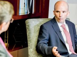 José Antonio González Anaya, director de Pemex, confirma la viabilidad del yacimiento terrestre descubierto por la petrolera en Veracruz. EL FINANCIERO/B. Tenerio