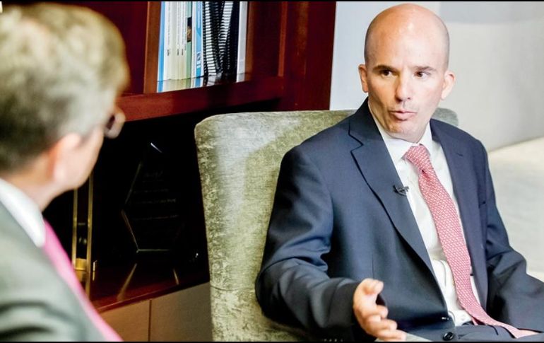 José Antonio González Anaya, director de Pemex, confirma la viabilidad del yacimiento terrestre descubierto por la petrolera en Veracruz. EL FINANCIERO/B. Tenerio