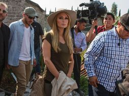 Paris optó por tenis muy cómodos, jeans verde militar, una playera del mismo tono y un sombrero. NTMX / J. Espinosa