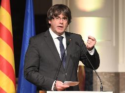 Puigdemont también llamó a la Unión Europea a hacerse escuchar sobre el asunto. Funcionarios catalanes en el evento en Bruselas pidieron a los líderes de la UE adoptar la causa catalana. AFP / E. Dunand