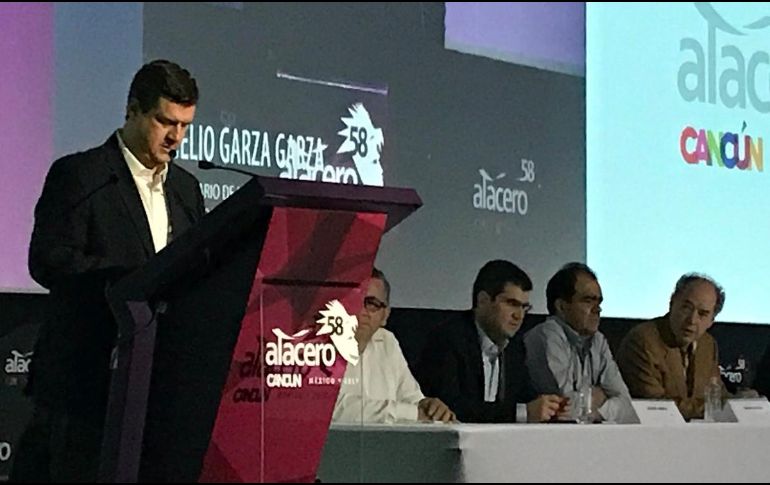 Rogelio Garza Garza inauguró el Congreso Latinoamericano del Acero, Alacero 58. TWITTER / @CANACERO