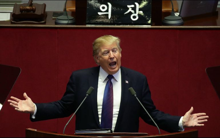 La visita de Trump a Corea del Sur ha estado marcada por el clima de tensión que impera en la península coreana. EFE / C. Sung-Jun