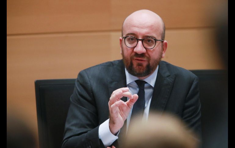 El primer ministro de Bélgica, Charles Michel, responde a preguntas de los diputados sobre la crisis catalana en la Comisión de Interior del Parlamento federal. EFE/O. Oslet