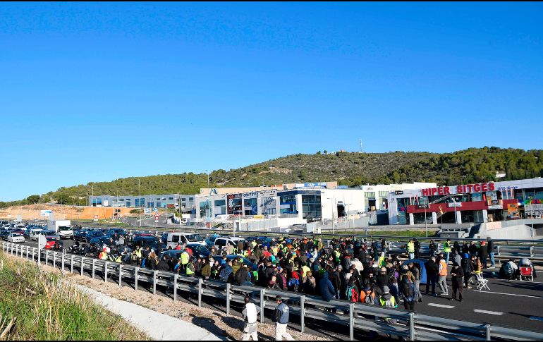 La huelga, que no ha tenido el apoyo que se esperaba, afecta principalmente al tránsito. AFP/L. Gene