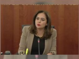 A puerta cerrada, la presidenta de la Jucopo, Ana Lilia Herrera informó que por mayoría y con la objeción del PT, se aprobó la convocatoria. TWITTER / @senadomexicano