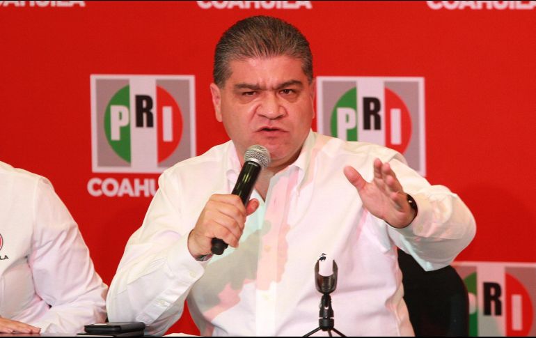 La coalición Por un Coahuila Seguro impulsó a Miguel Ángel Riquelme como candidato a gobernador. NOTIMEX/Archivo