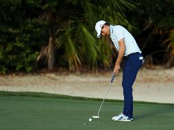 Ortiz, se posicionó en el número 11 al concluir la primera ronda del torneo PGA Tour OHL Classic en Mayakoba. AFP/ R. Carr