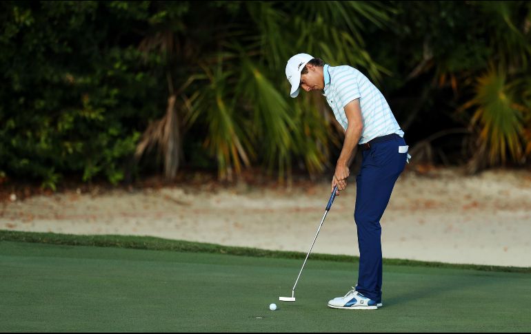 Ortiz, se posicionó en el número 11 al concluir la primera ronda del torneo PGA Tour OHL Classic en Mayakoba. AFP/ R. Carr