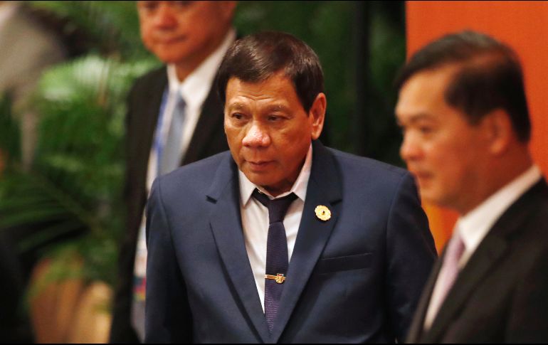 Duterte, quien se encuentra en Vietnam para la cumbre APEC, ha sido acusado durante años por su letal guerra contra el narcotráfico. AP / J. Silva