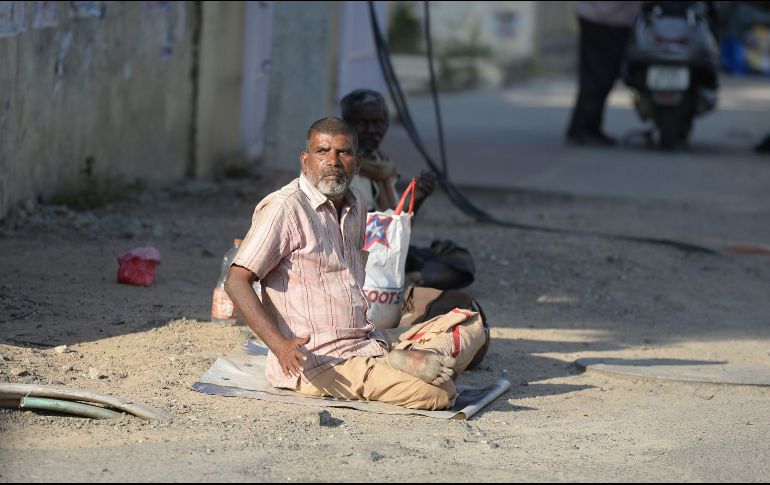 La ciudad india de Hyderabad emitió un decreto prohibiendo la mendicidad en los espacios públicos. AFP / N. Seelam
