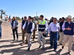 El Parque Eólico ayudará a la reducción de gases de efecto invernadero, al dejar de emitirse hasta 163 mil toneladas de dióxido de carbono al año. TWITTER / @JosePalacios