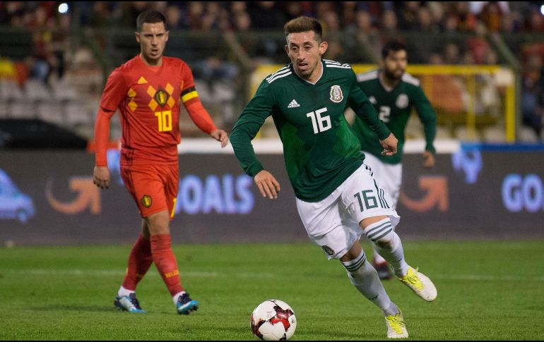 Herrera fue titular ayer en el partido amistoso que México sostuvo contra Bélgica. MEXSPORT/ p. eNGELBRECHT