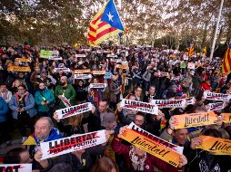 La policía de Barcelona dijo que 750 mil personas asistieron a la protesta. NTX / A. Salamé