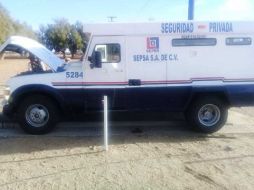 El vehículo fue asegurado en el puesto militar 