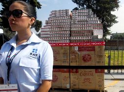 Hacienda destacó la destrucción de más de 204 millones de cigarrillos apócrifos. SUN/Archivo