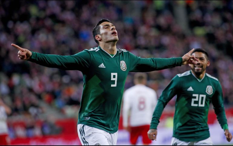 Raúl Jiménez marcó el gol para México. MEXSPORT/E. Alonso