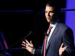 Trump Jr. sólo respondió tres veces agradeciendo la información sobre la web anti-Trump, haciendo un leve comentario sobre Clinton. AP / B. Anderson