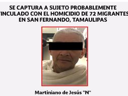 Martiniano de Jesús fue localizado por elementos de la Policía Federal. TWITTER / @PoliciaFedMx