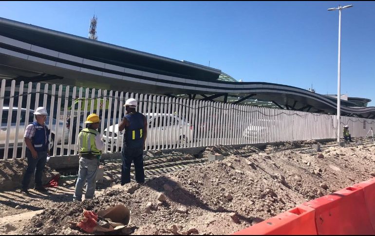 Las obras en el Aeropuerto Internacional de Guadalajara se detuvieron hasta este martes 14 de noviembre. ESPECIAL