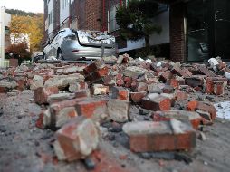 Se encontraron grietas y otro tipo de daños en inmuebles del ejército, puentes, infraestructura portuaria e instalaciones de suministro de agua. EFE / Yonhap