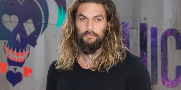 Jason Momoa, en el trono de "Aquaman"
