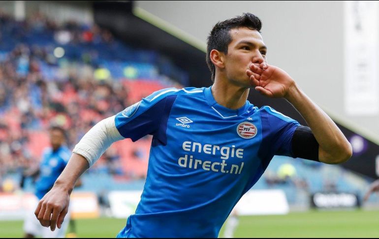Lozano es líder goleador de la Eredivisie con nueve tantos. TWITTER/@psveindhoven