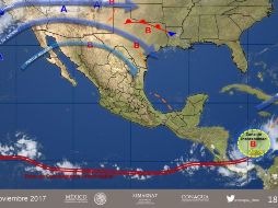 Las condiciones atmosféricas o meteorológicas durante la época de frío podrían generar la formación de bruma, bancos de niebla o neblina. TWITTER  / @conagua_clima