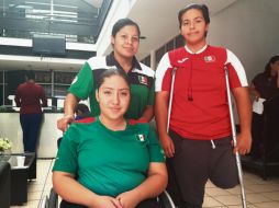 Fátima Castellanos, Mayra Pérez y Gabriela Valadez integran la Selección Nacional de powerlifting. EL INFORMADOR/D. Reos