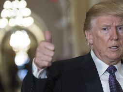 La popularidad más alta de Donald Trump en encuestas fue de 49 por ciento en febrero pasado. AFP / ARCHIVO