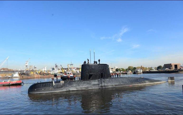 El último reporte del submarino se registró la madrugada del pasado miércoles. AFP/